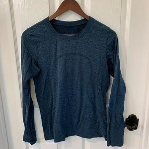 Lululemon Swiftly Relaxed Long-Sleeve Shirt Navy Blue Size 6